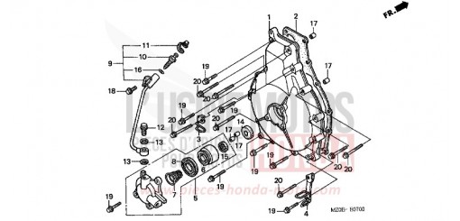 CARTER D'EMBRAYAGE GL1500C2 de 2002